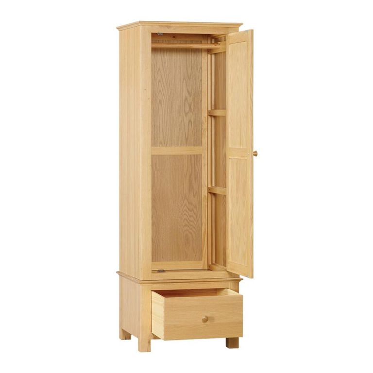 Arlington Single Wardrobe - 1 Door - Oak