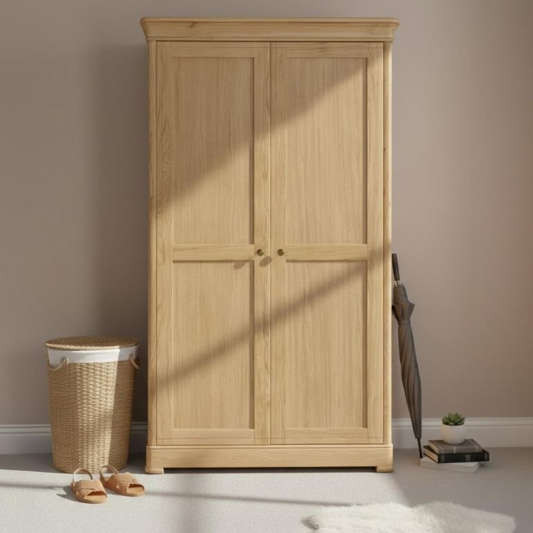 Moreno Wardrobe - 2 Door - Oak