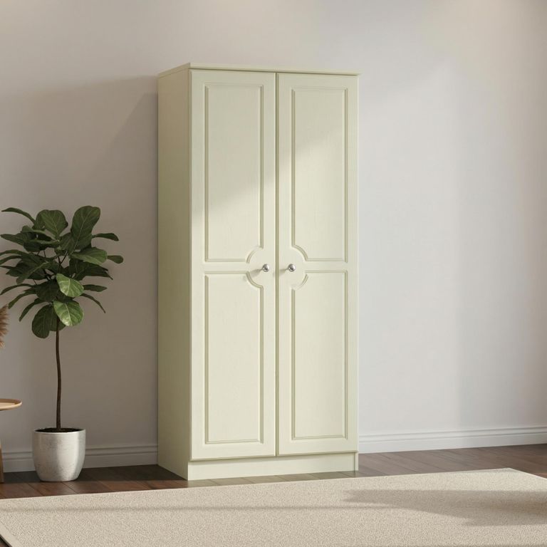 Pembroke Cream 2 Door Plain Wardrobe