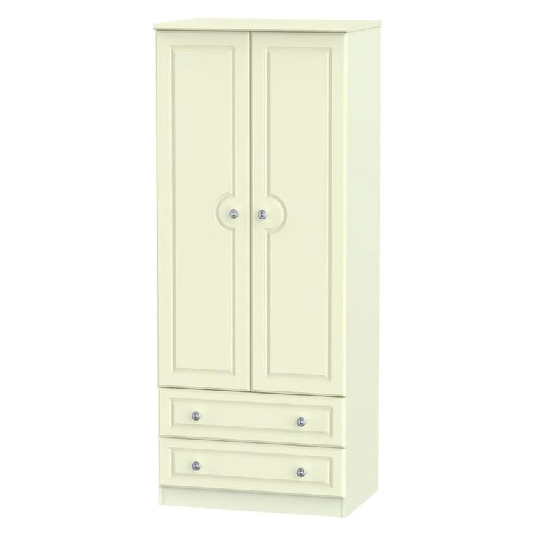 Pembroke Cream 2 Door 2 Drawer Double Wardrobe