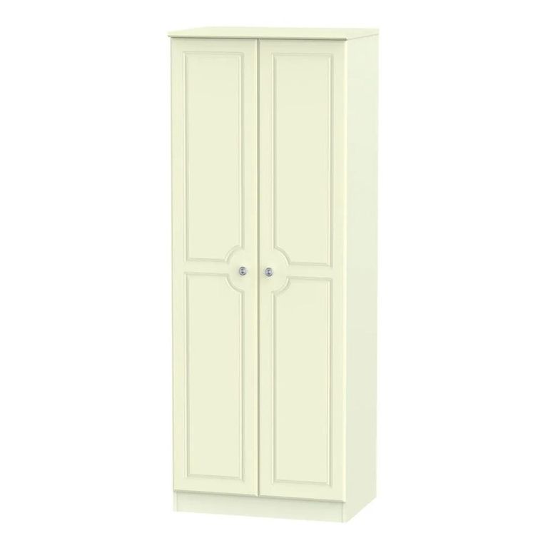 Pembroke Cream 2 Door Plain Tall Wardrobe