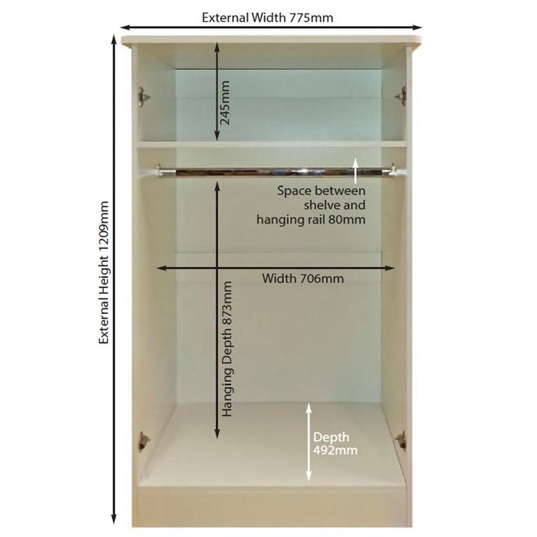 Pembroke Cream Midi Wardrobe
