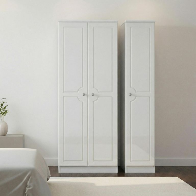 Pembroke White Gloss 3 Door Tall Triple Wardrobe