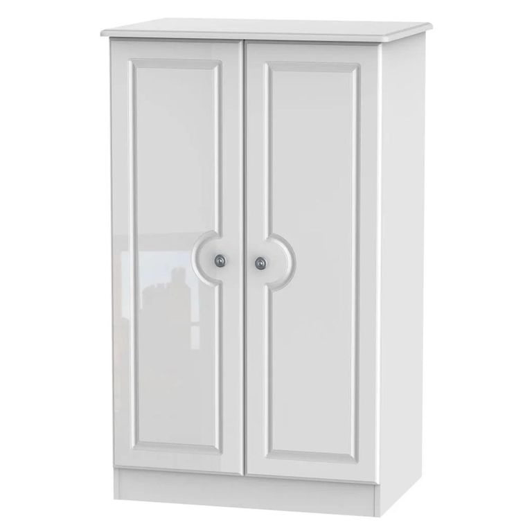Pembroke White Gloss Midi Wardrobe