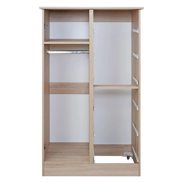 Pembroke White 1 Door Midi Wardrobe