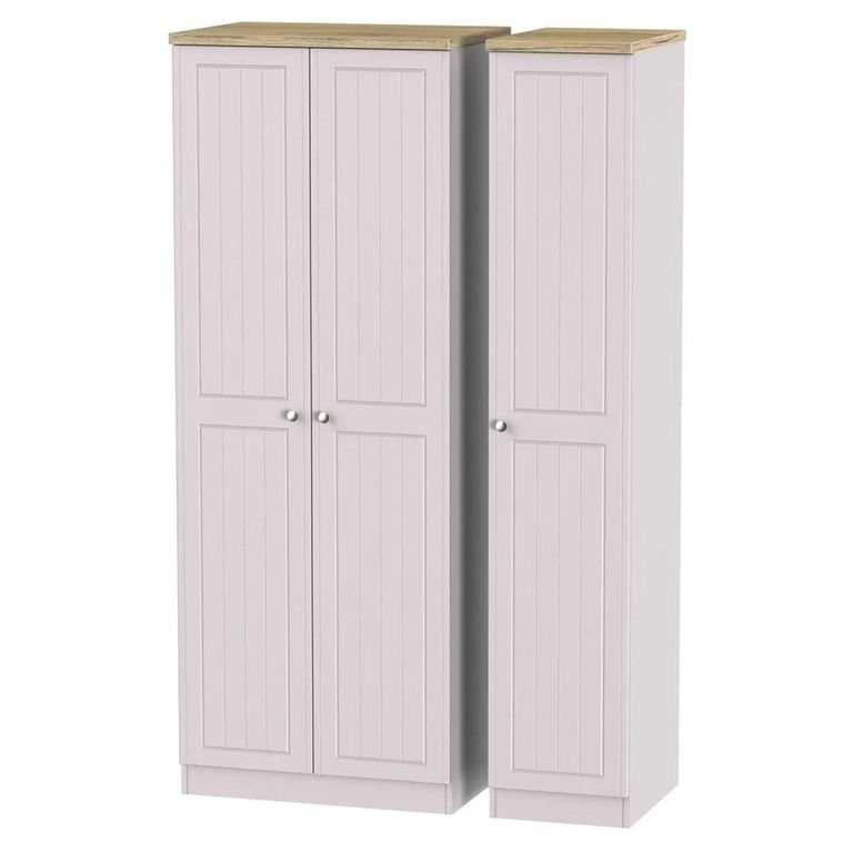Vienna Wardrobe - 3 Door - Tall - Triple - Cashmere