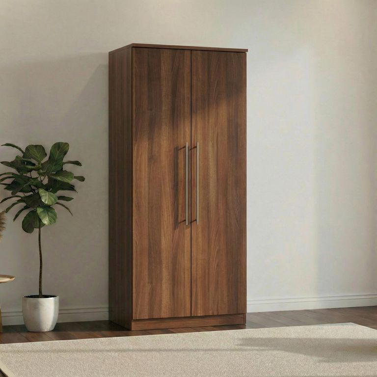 Sherwood Wardrobe - 2 Door - Plain - Walnut