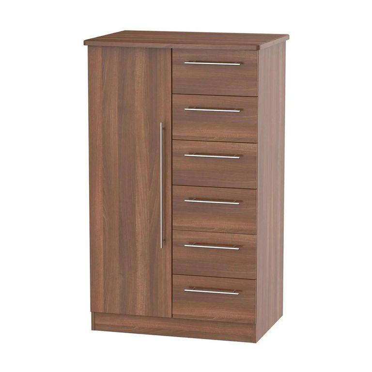Sherwood Midi Wardrobe - 1 Door - Walnut