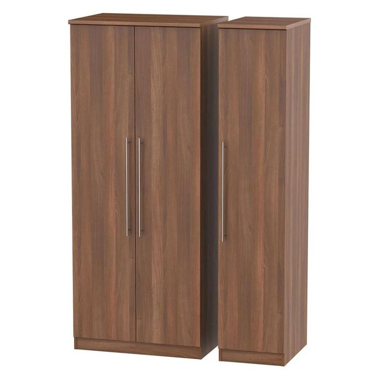 Sherwood Wardrobe - 3 Door - Triple - Walnut
