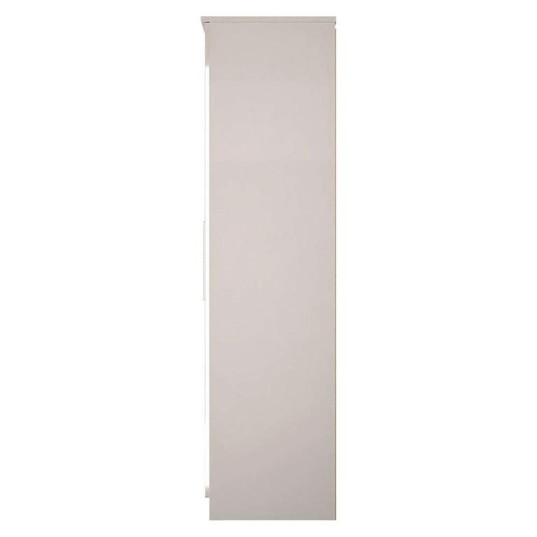 Paris Wardrobe - 2 Door - Plain - Tall - Cashmere Gloss