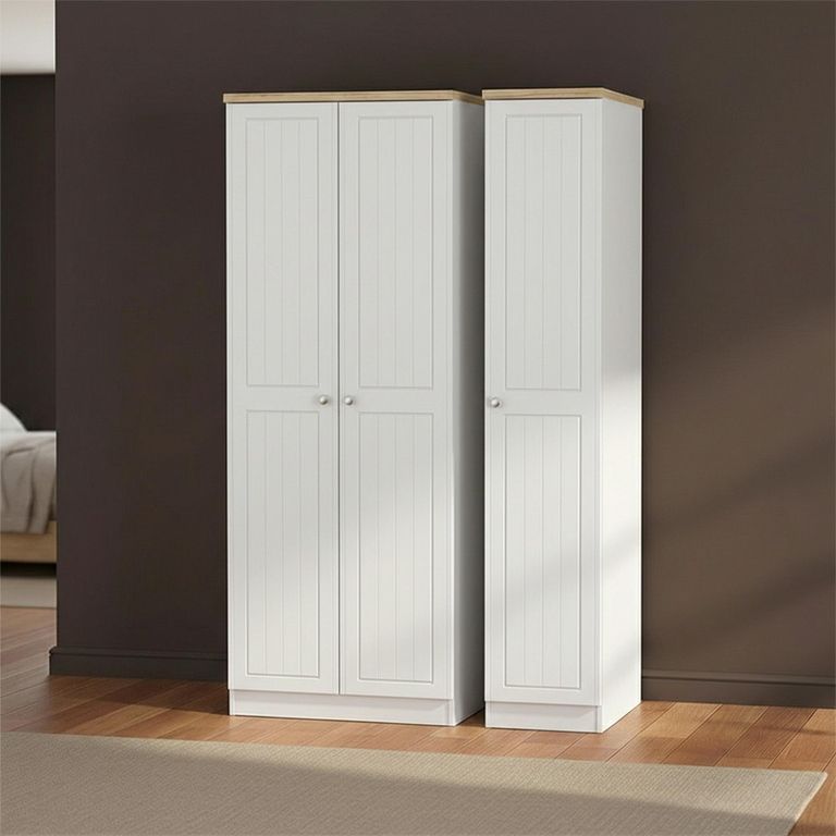 Vienna Wardrobe - 3 Door - Tall - Triple - Porcelain