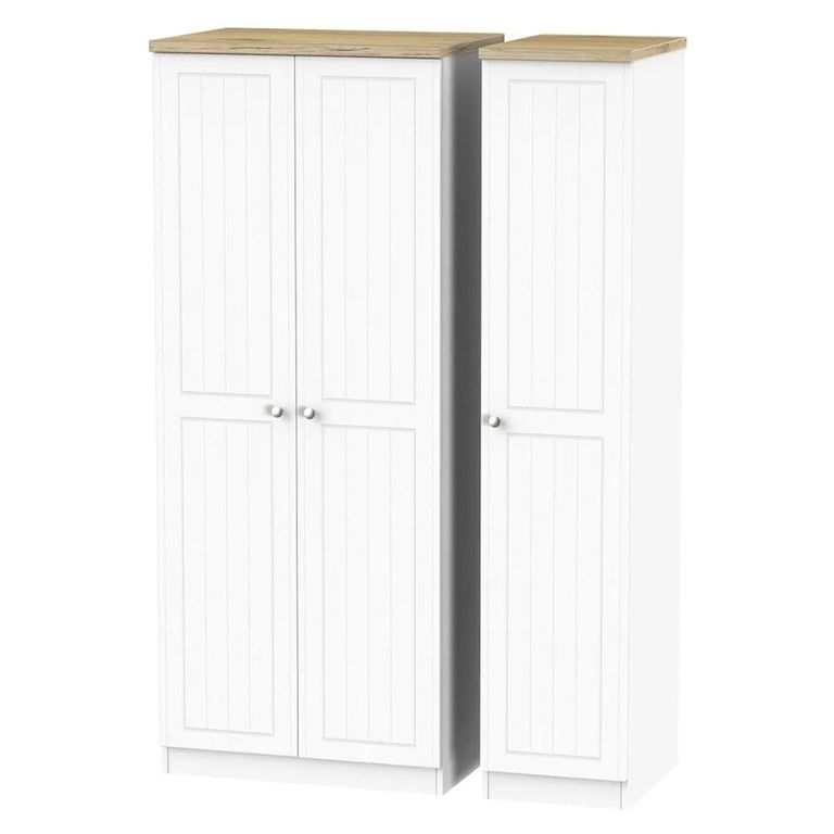 Vienna Wardrobe - 3 Door - Triple - Porcelain