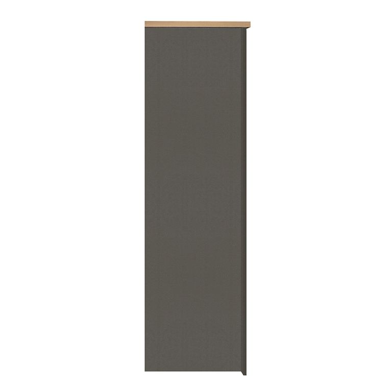 Highgate Mirror Wardrobe - 3 Door - Dark Grey Painted