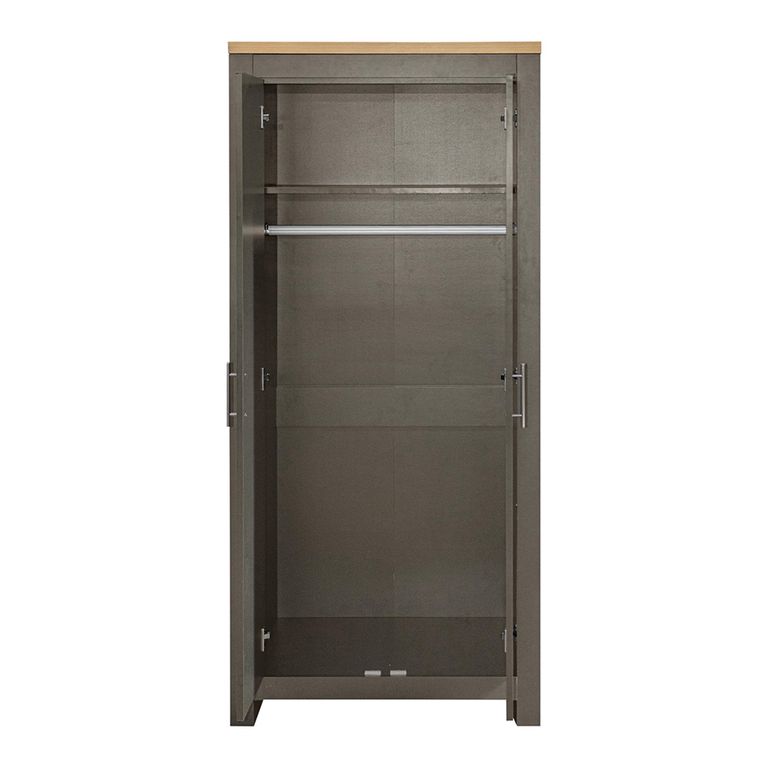 Highgate Wardrobe - 2 Door - Dark Grey Painted