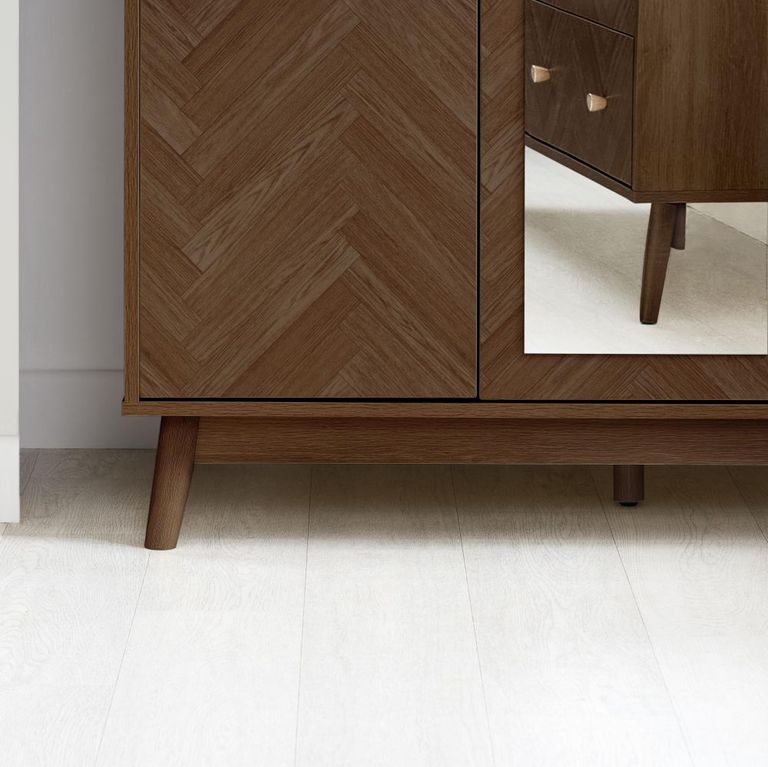 Herringford Mirror Wardrobe - 3 Door - Walnut