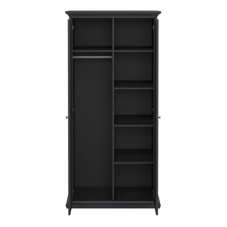 Paris Wardrobe - 2 Door - Grey