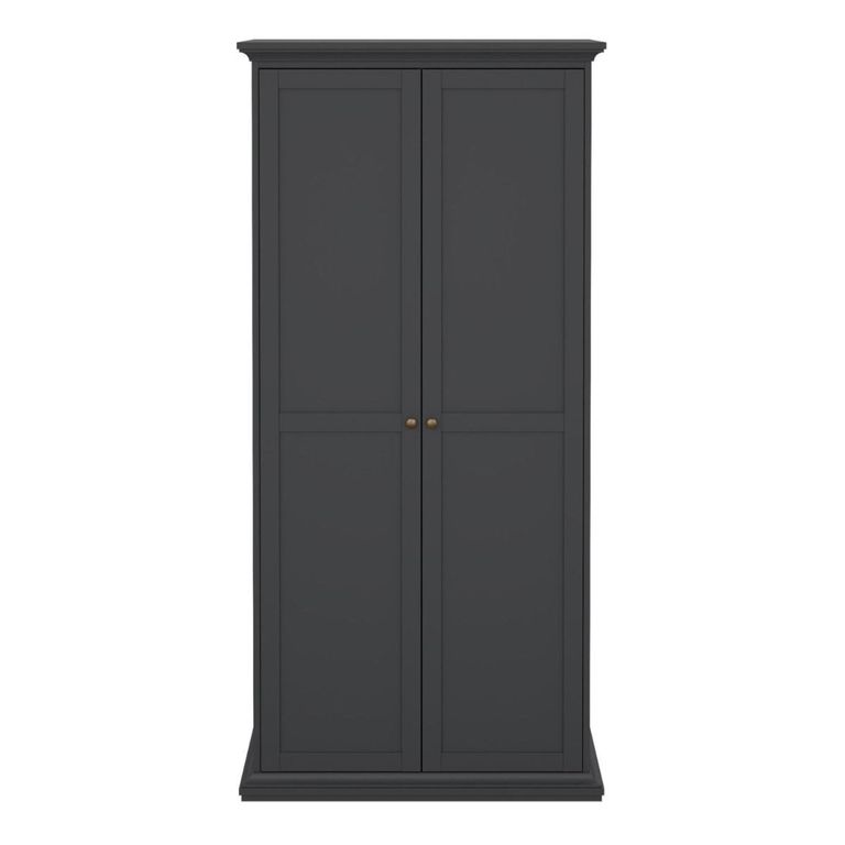 Paris Wardrobe - 2 Door - Grey