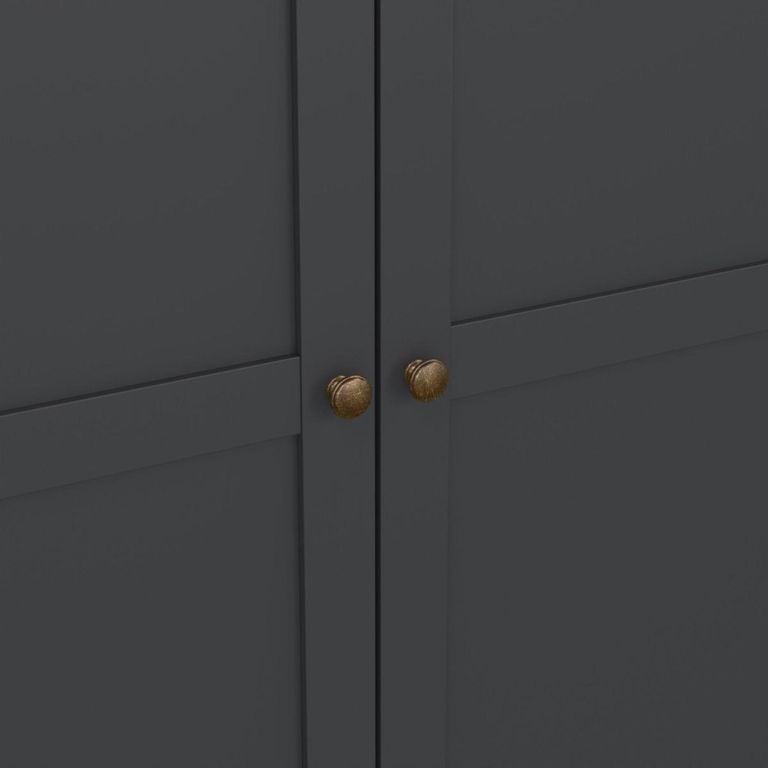Paris Wardrobe - 2 Door - Grey