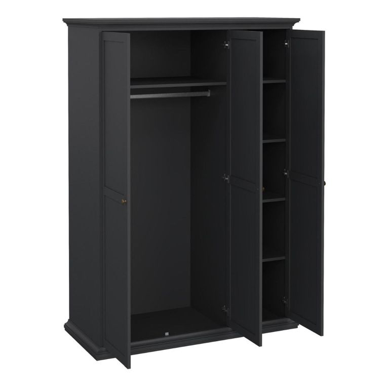 Paris Wardrobe - 3 Door - Grey