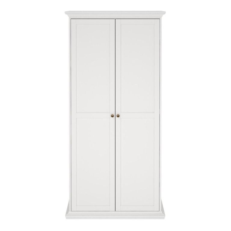 Paris Wardrobe - 2 Door - White