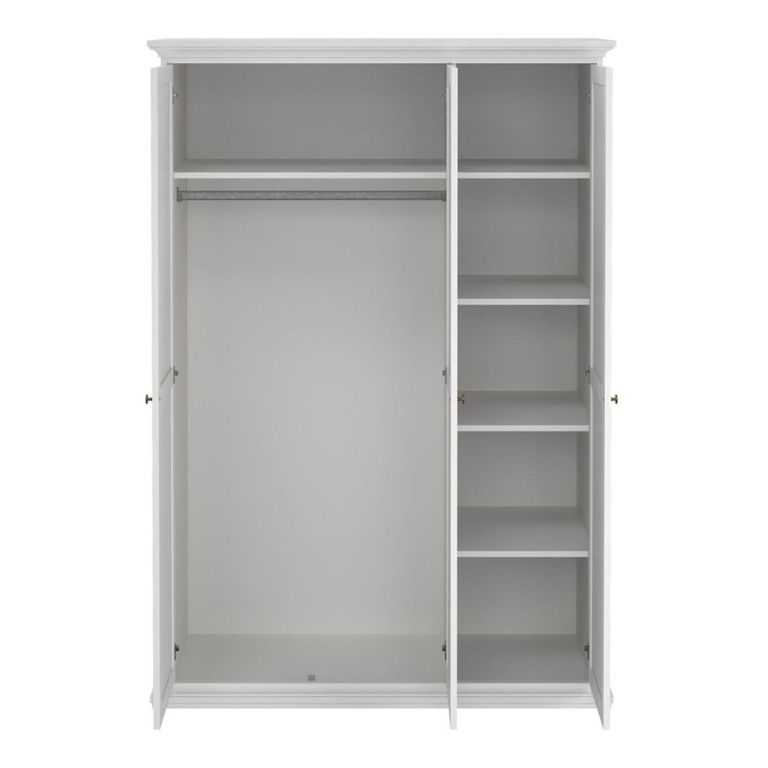 Paris Wardrobe - 3 Door - White
