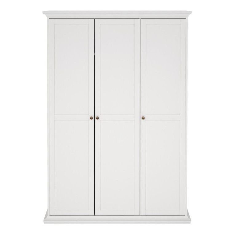 Paris Wardrobe - 3 Door - White