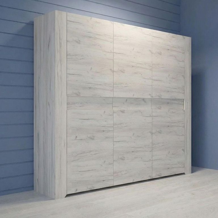 Angel Wardrobe - 3 Door - White