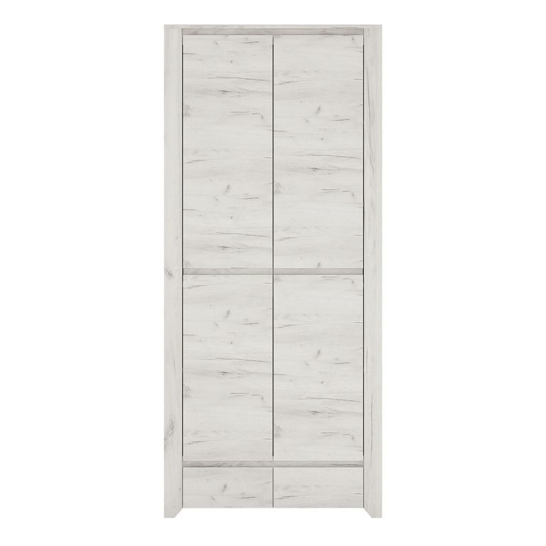 Angel Wardrobe - 2 Door - 2 Drawer - White