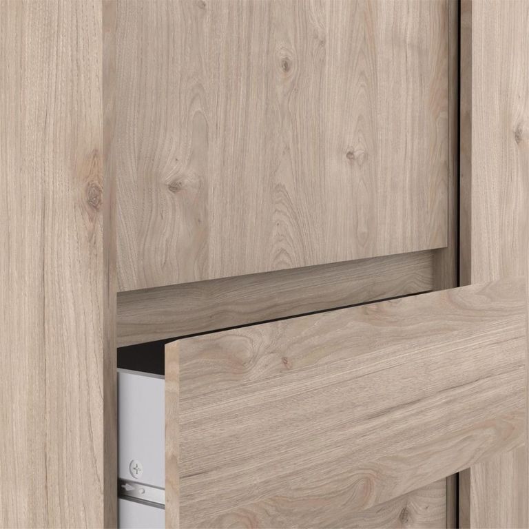 Naia Wardrobe - 2 Door - 3 Drawer - Oak