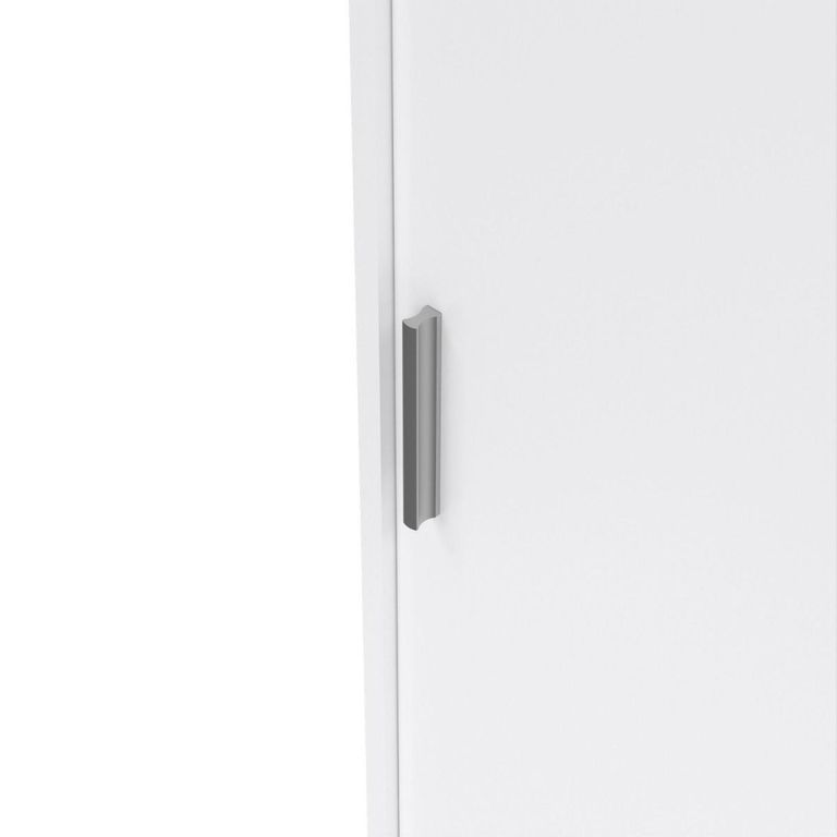 Naia Wardrobe - 3 Door - 3 Drawer - White Gloss