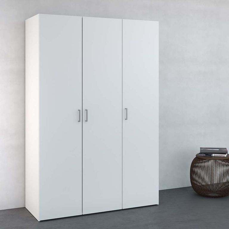 Space Wardrobe - 3 Door - White