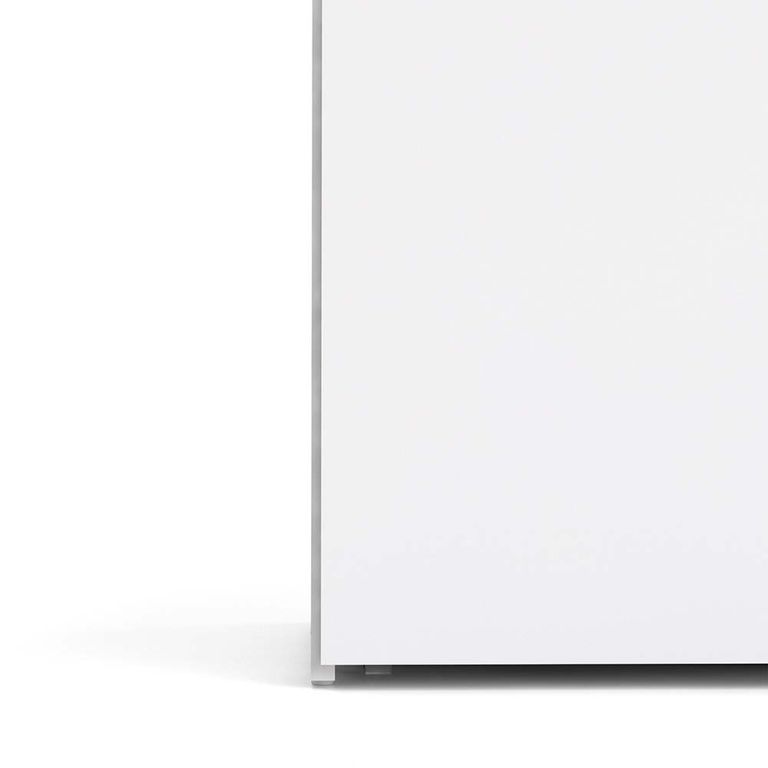 Space Wardrobe - 2 Door - 3 Drawer - White