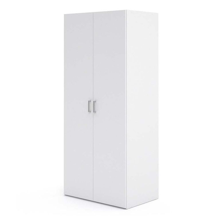 Space Wardrobe - 2 Door - White