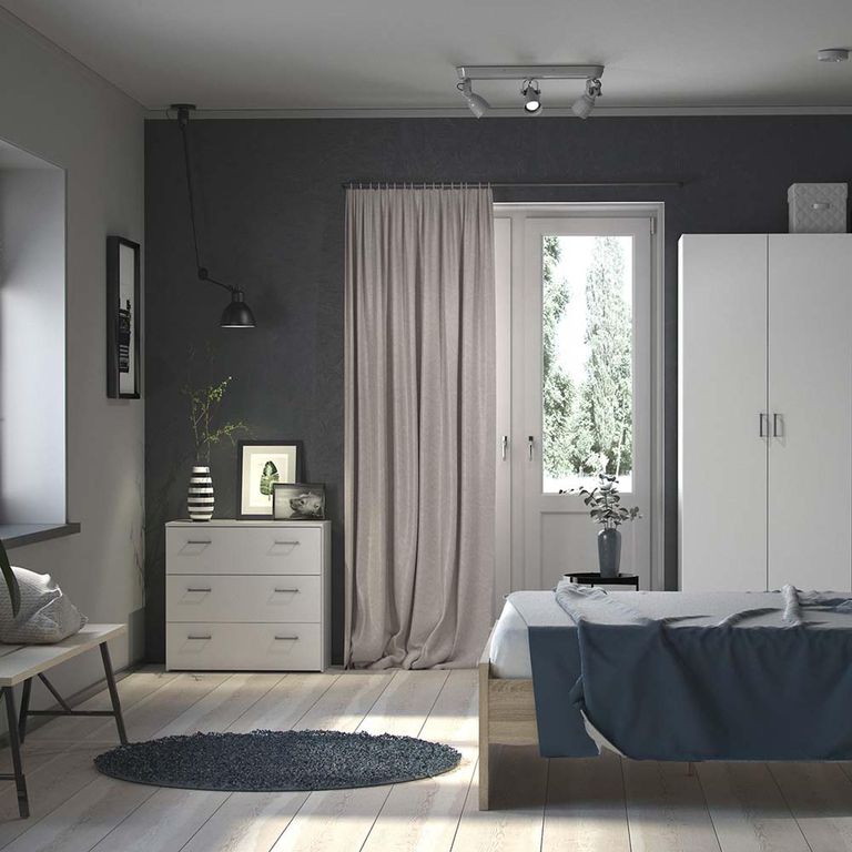 Space Wardrobe - 2 Door - White