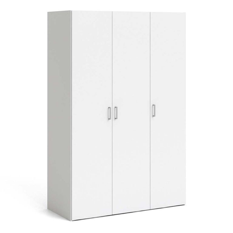 Space Wardrobe - 3 Door - White
