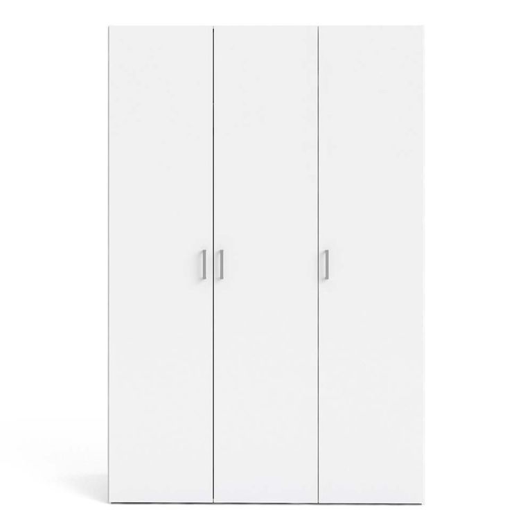 Space Wardrobe - 3 Door - White