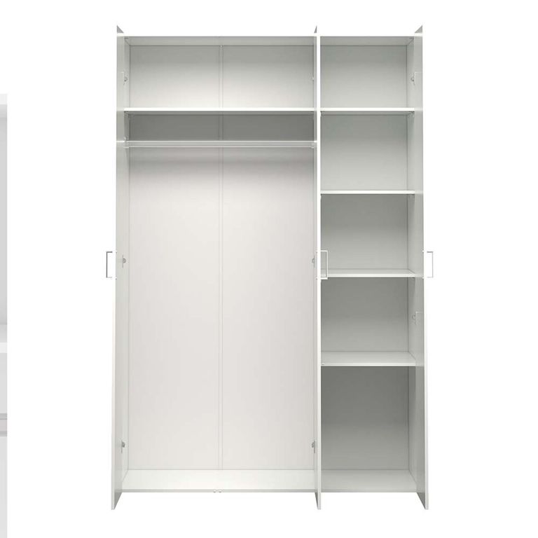 Space Wardrobe - 3 Door - White