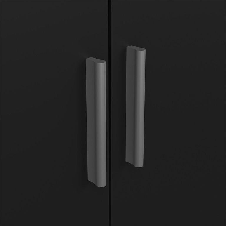 Paris Wardrobe - 3 Door - Black