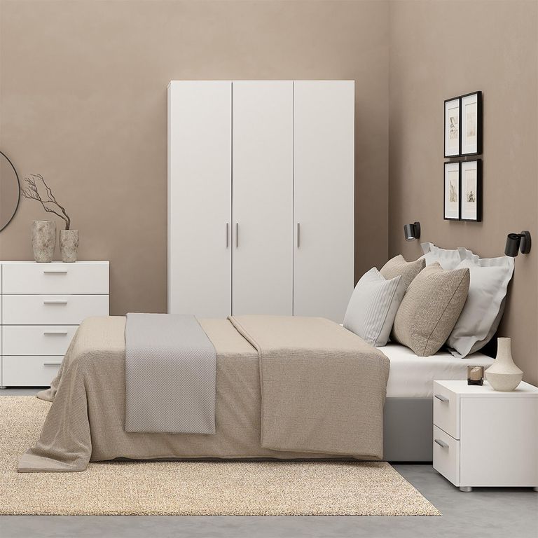 Pepe Wardrobe - 3 Door - White