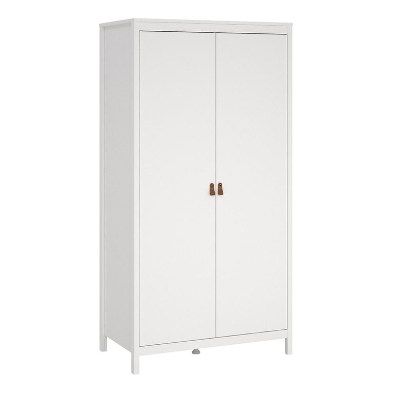 Barcelona Wardrobe - 2 Door - White