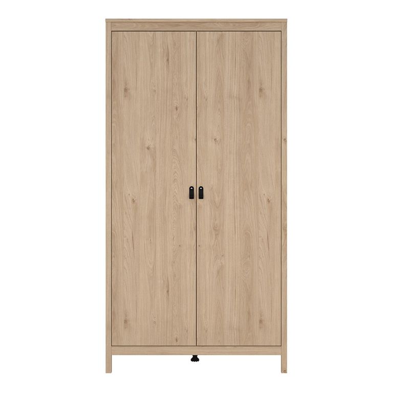 Barcelona Wardrobe - 2 Door - Jackson Hickory Oak