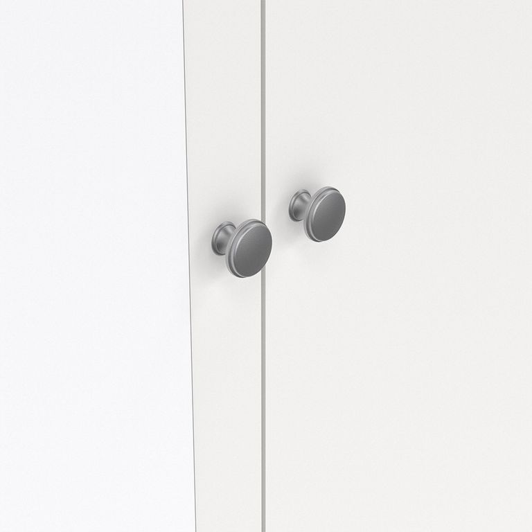 Madrid Wardrobe - 2 Door - 2 Drawer - Combi - White