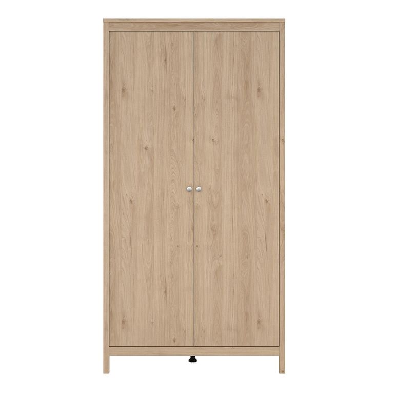 Madrid Wardrobe - 2 Door - Jackson Hickory Oak