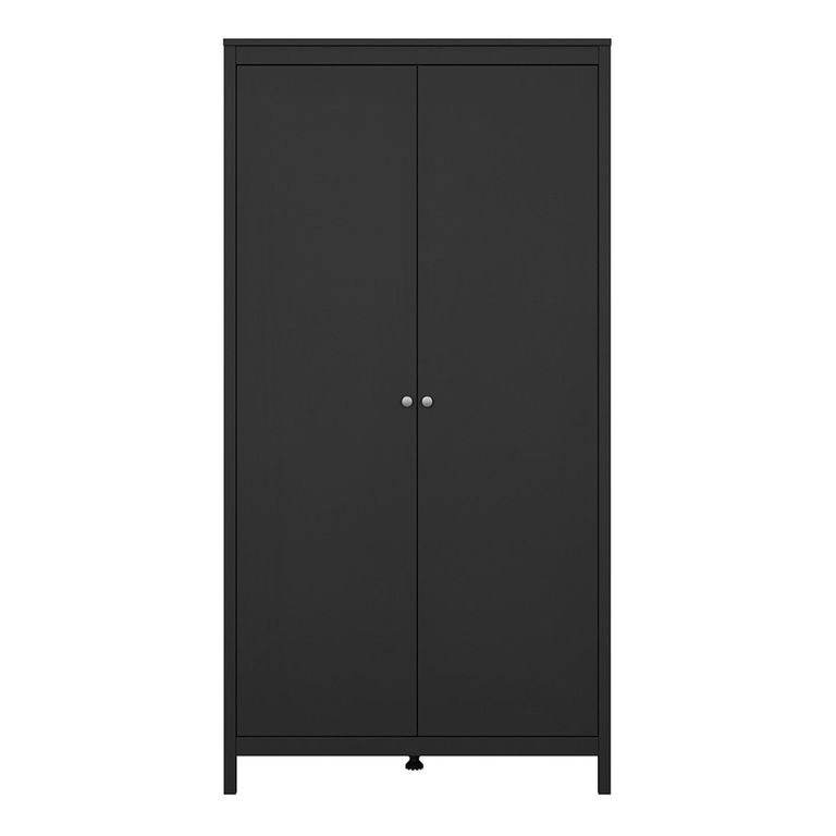 Madrid Wardrobe - 2 Door - Black