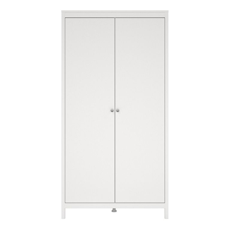 Madrid Wardrobe - 2 Door - White