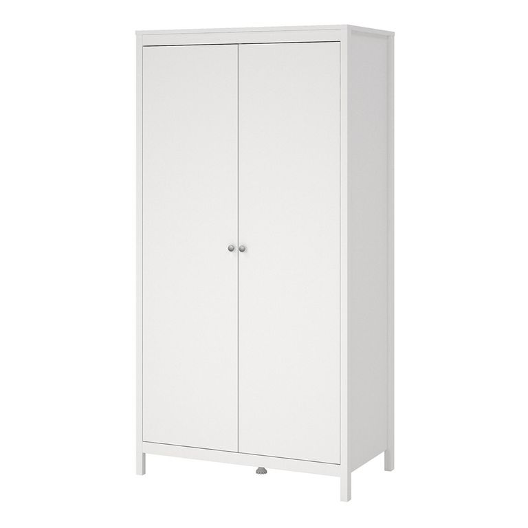 Madrid Wardrobe - 2 Door - White
