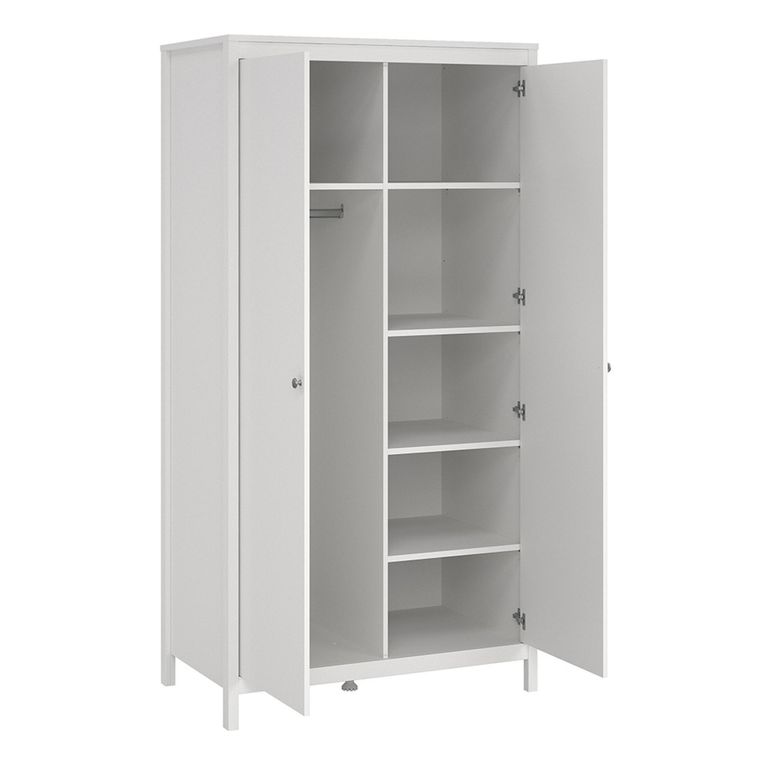 Madrid Wardrobe - 2 Door - White