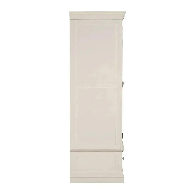Paisley Wardrobe - 2 Door - 1 Drawer - Cream Painted
