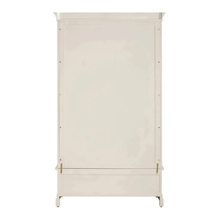 Paisley Wardrobe - 2 Door - 1 Drawer - Cream Painted