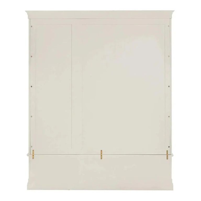Paisley Wardrobe - 3 Door - 2 Drawer - Cream Painted